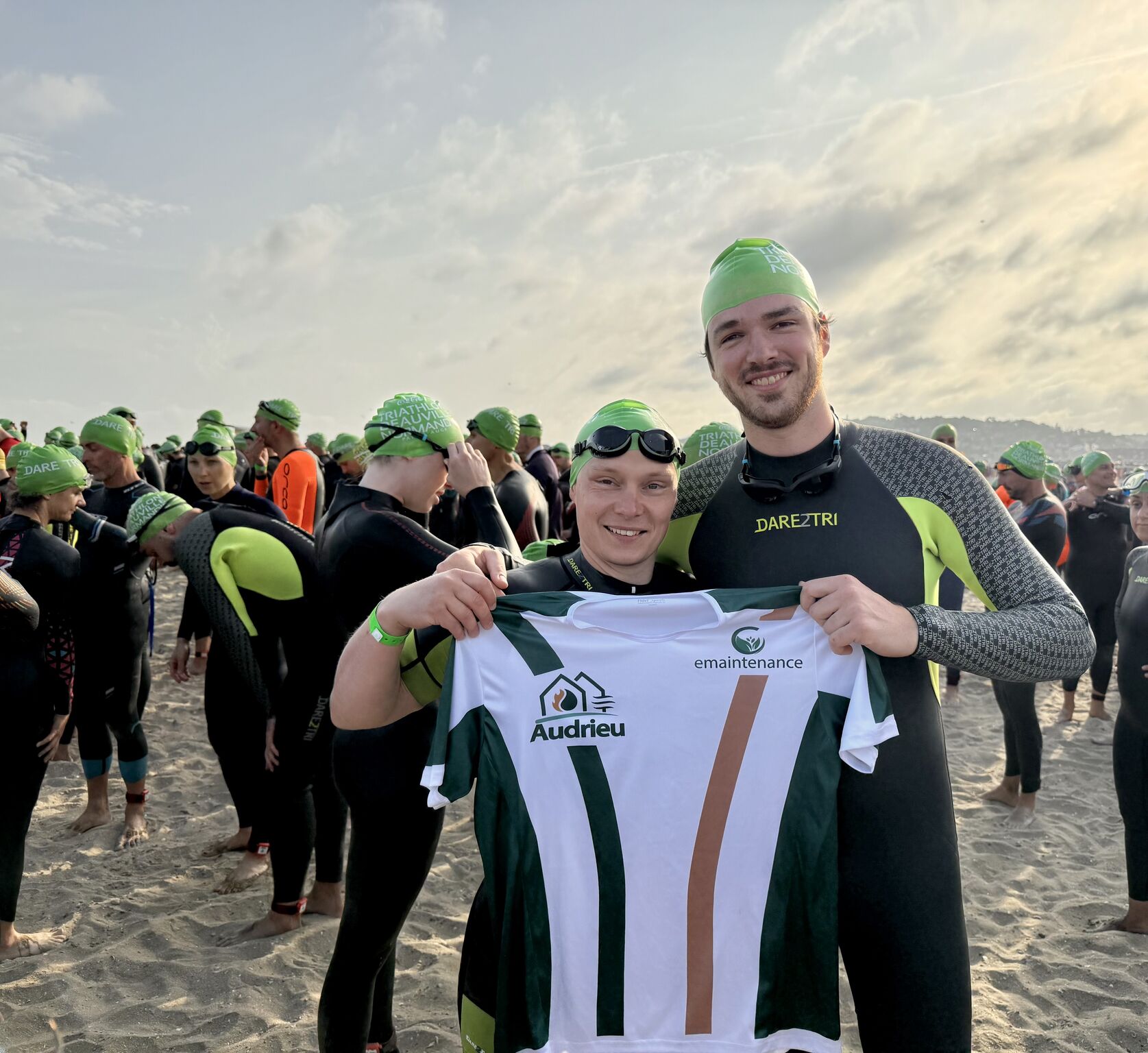 Collaborateurs AUDRIEU au Triathlon de Deauville 2025